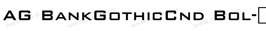 AG BankGothicCnd Bol字体转换